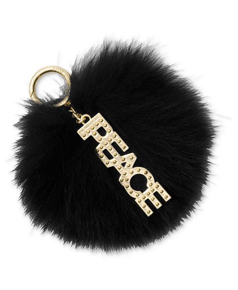 Michael Kors Peace Fur Pom Pom Charm 